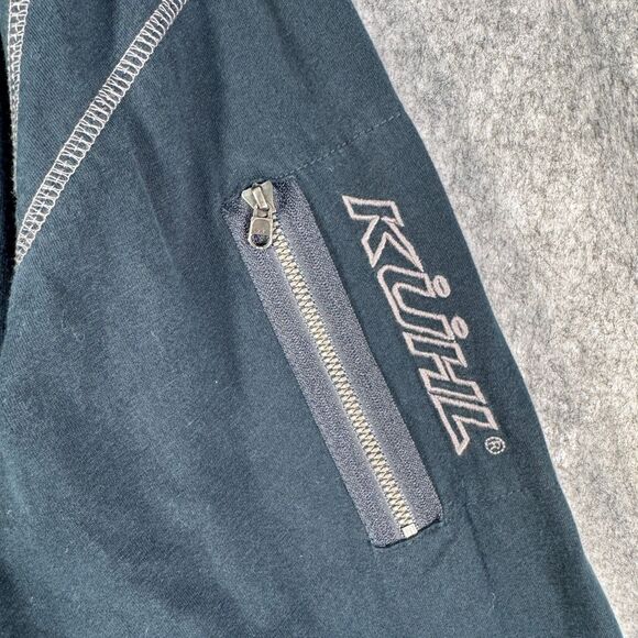 Kuhl Shirt Mens L Blue Long Sleeve Crew Neck Organic Cotton Kommando Wildfibre - Picture 4 of 12